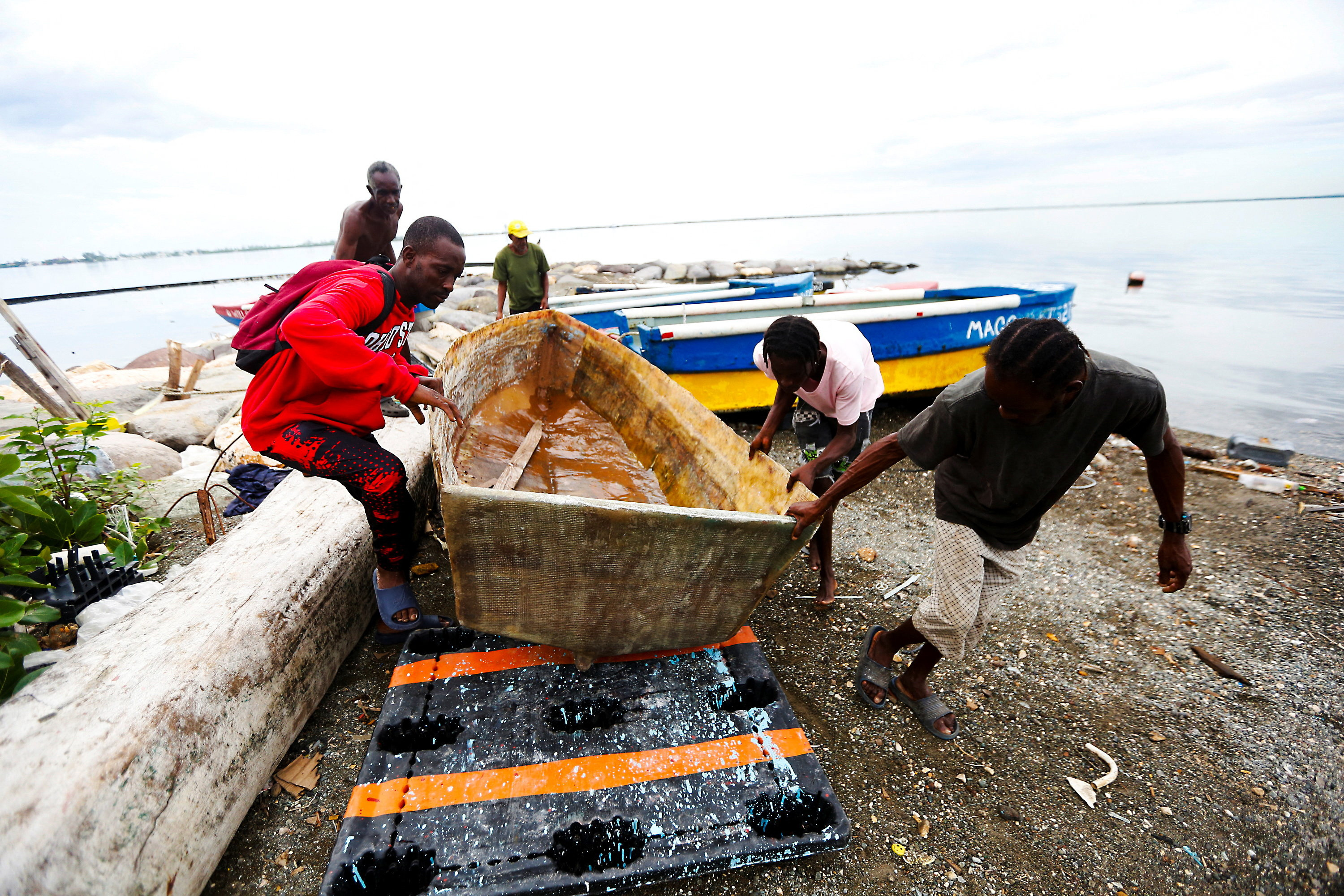 Preparations ahead of Tropical Storm Melissa, in Kingston