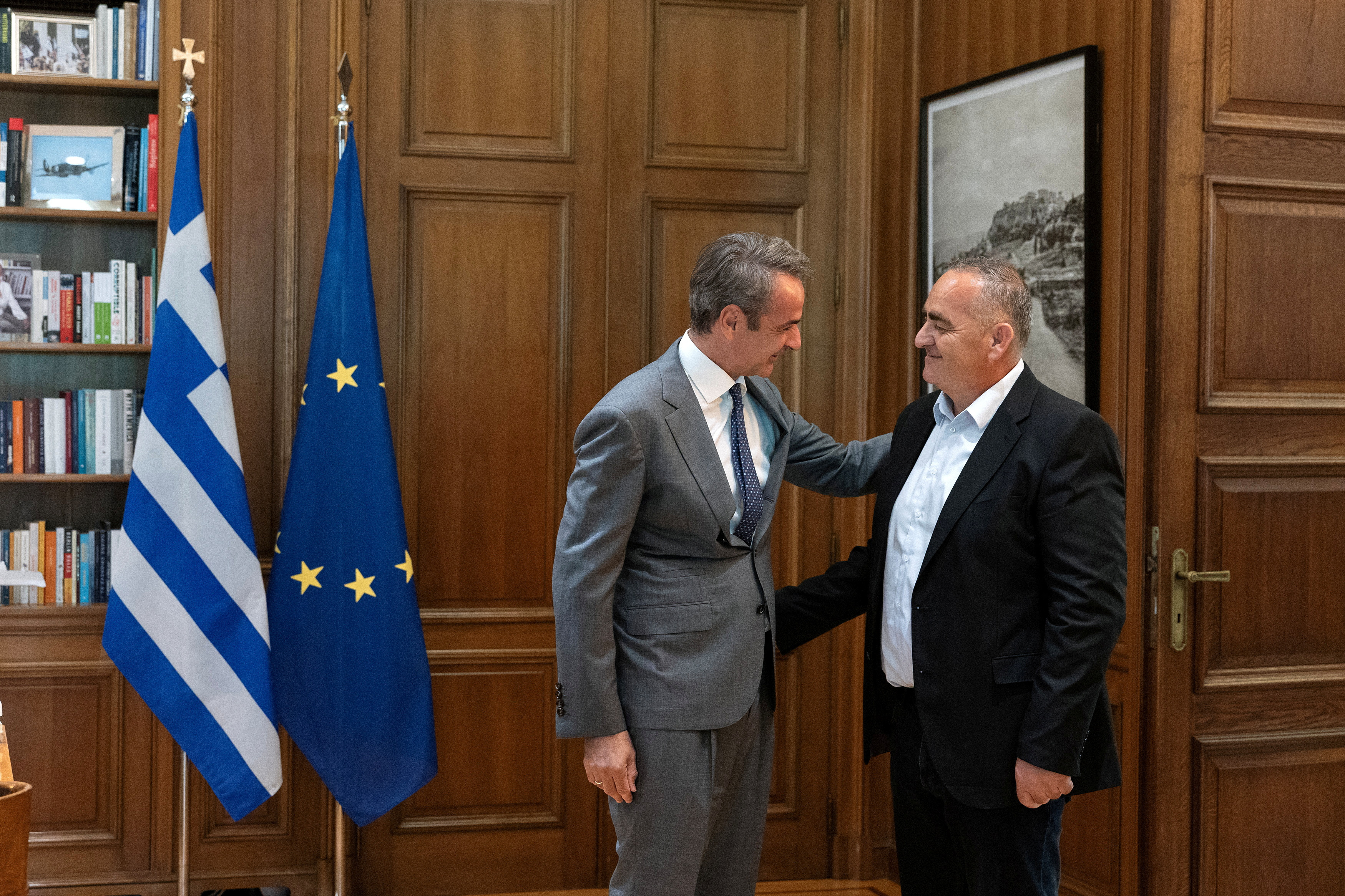 Ethnic Greek politician Beleri arrives in Athens