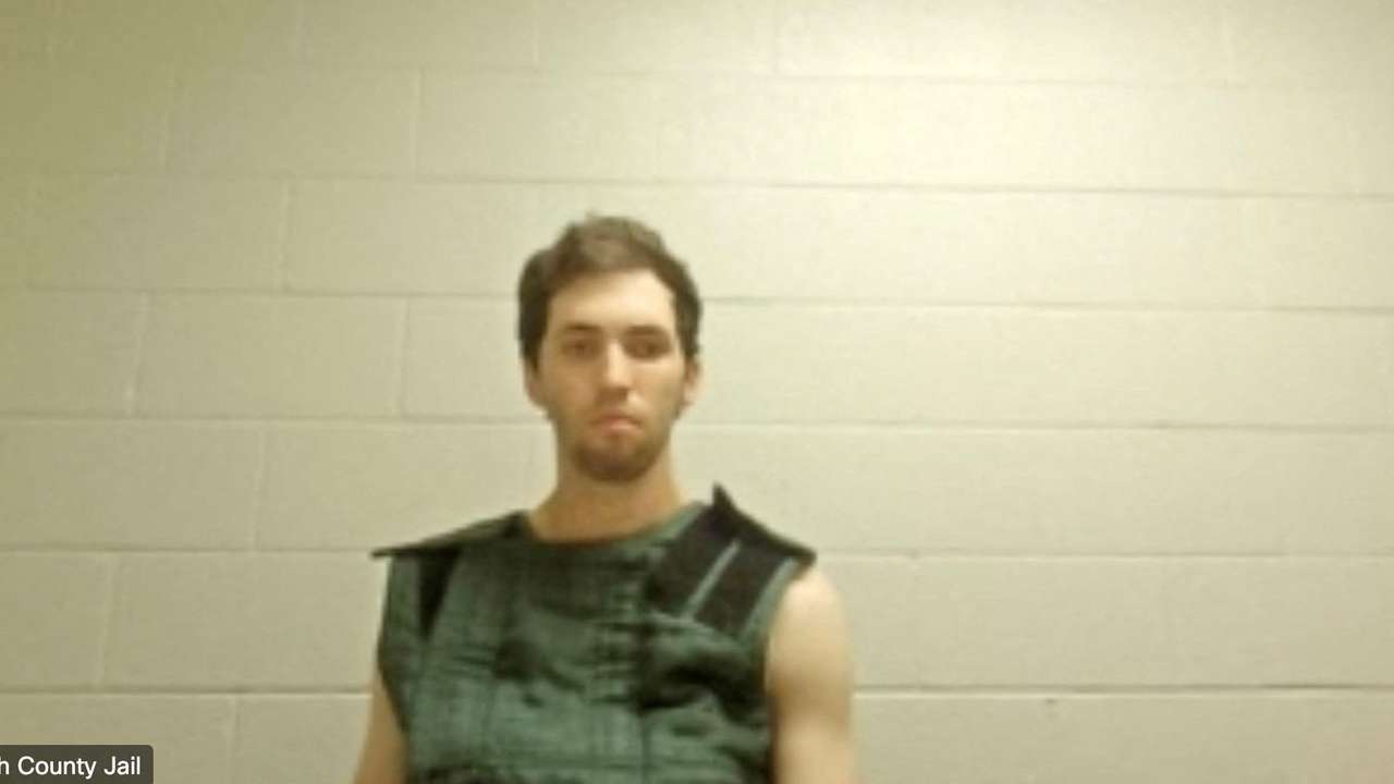 Tyler Robinson, the suspect in the fatal shooting of U.S. conservative commentator Charlie Kirk, he makes his first appearance via video feed at Utah County Justice Court, in Provo