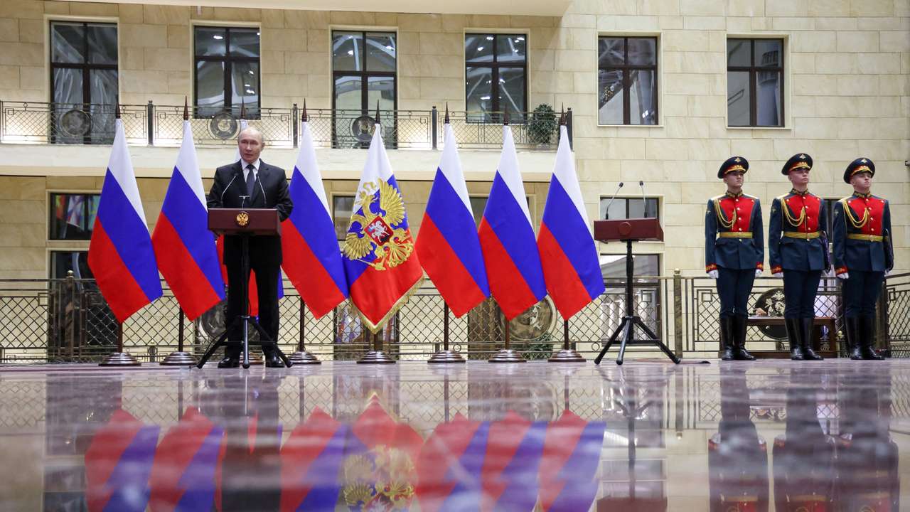 FILE PHOTO: Russian President Putin takes part in an awarding ceremony in Moscow