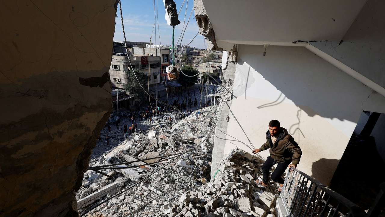 Israeli air strike in Rafah