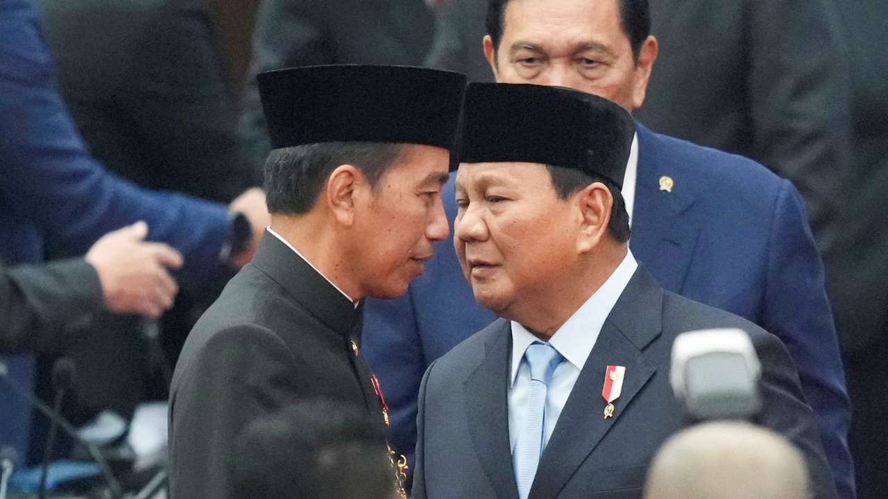 FILE PHOTO: Indonesian President Joko Widodo and Indonesian President-elect Prabowo Subianto