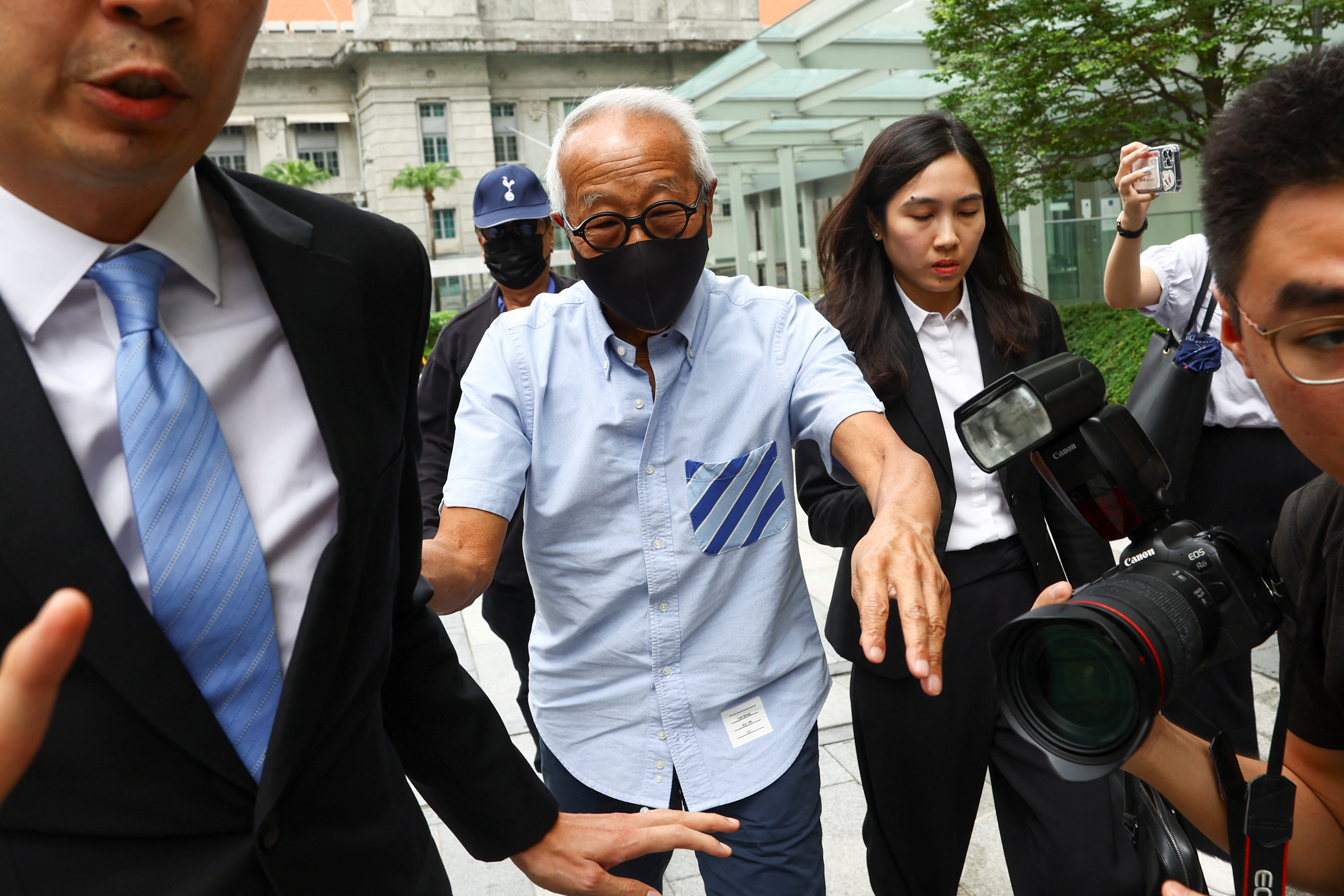 Malaysian property tycoon Ong Beng Seng arrives at the state court, in Singapore