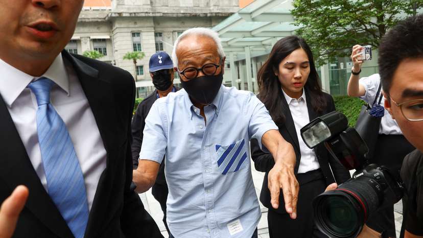 Malaysian property tycoon Ong Beng Seng arrives at the state court, in Singapore