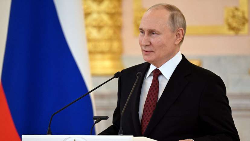 Russian President Putin receives new ambassadors to Russia at Kremlin ceremony