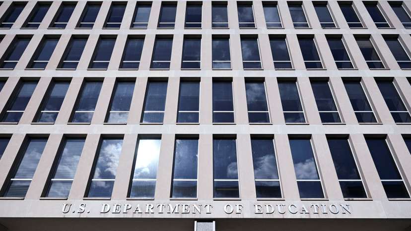 A view of the U.S. Department of Education building in Washington