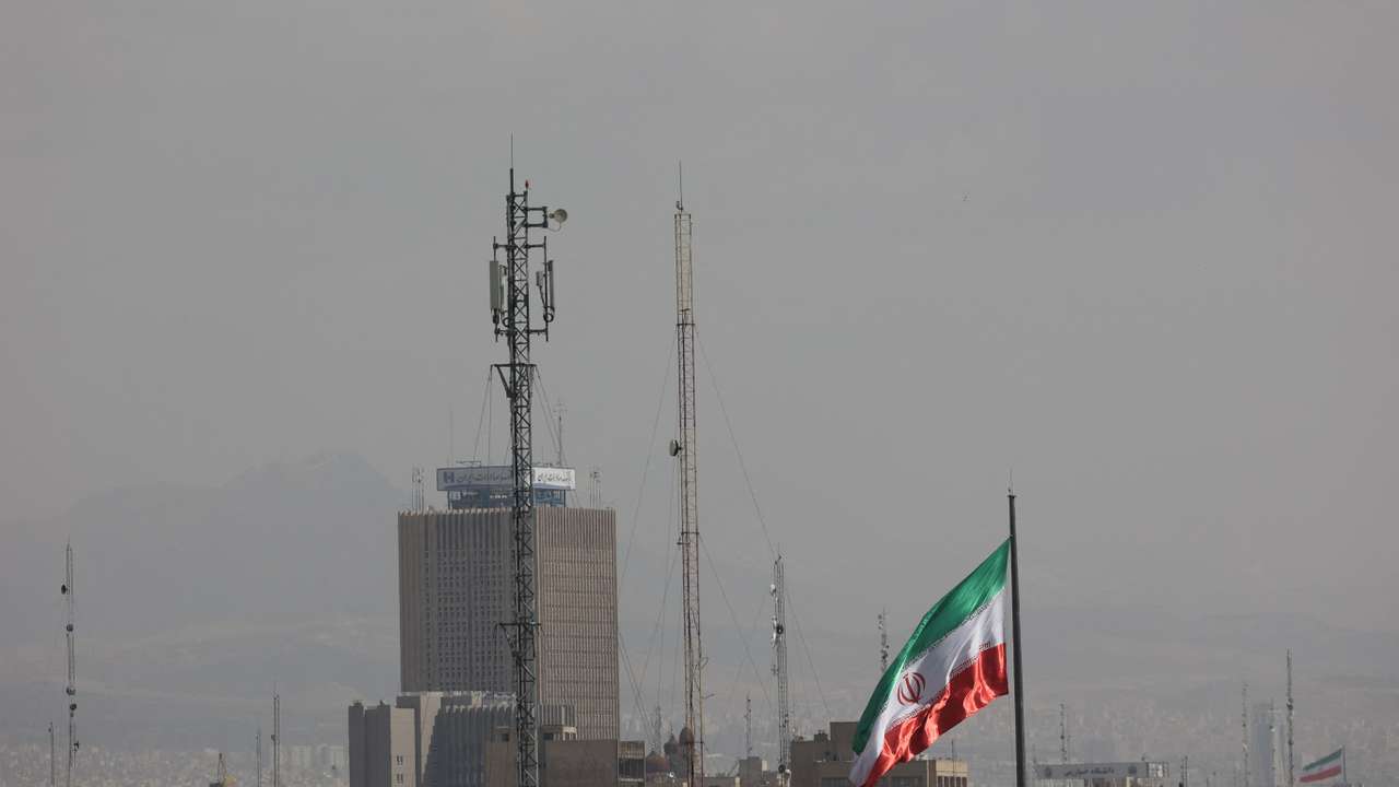 Aftermath of strike in Tehran