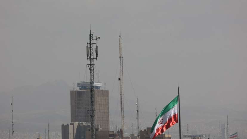 Aftermath of strike in Tehran