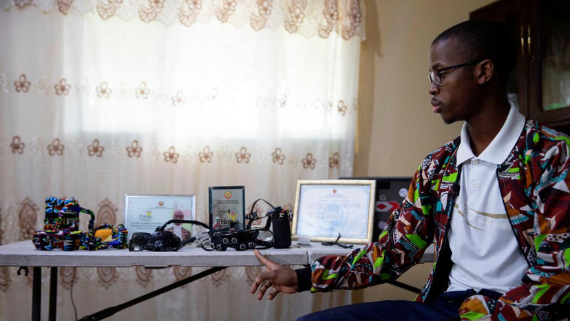 Mozambican inventor Joao Antonio Rego