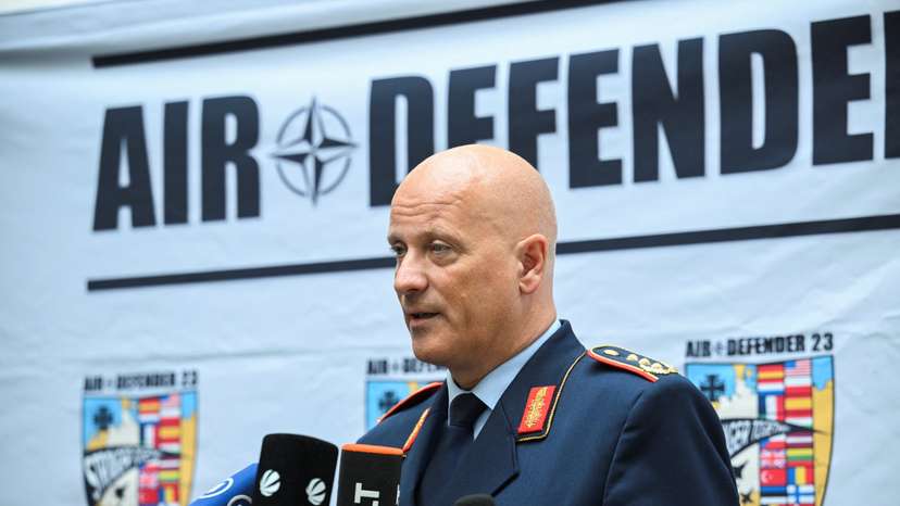 FILE PHOTO: Press conference about the Air Defender 23 in Berlin