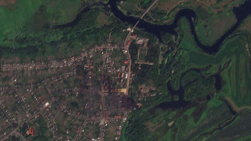 FILE PHOTO: Ukrainian military says it carried out strikes in Kursk
