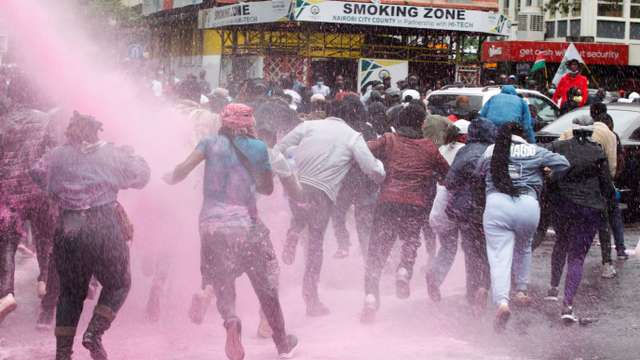 Anti-finance bill protesters clash with police in Nairobi