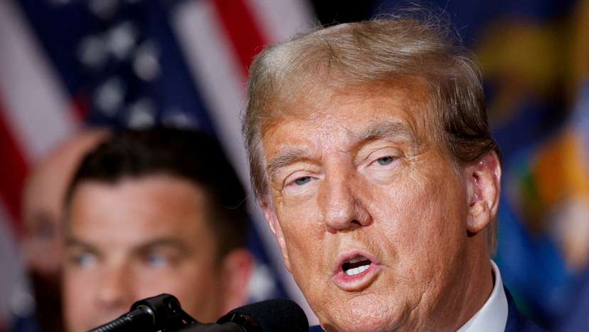 FILE PHOTO: Republican presidential candidate and former U.S. President Donald Trump's campaign rally in Grand Rapids