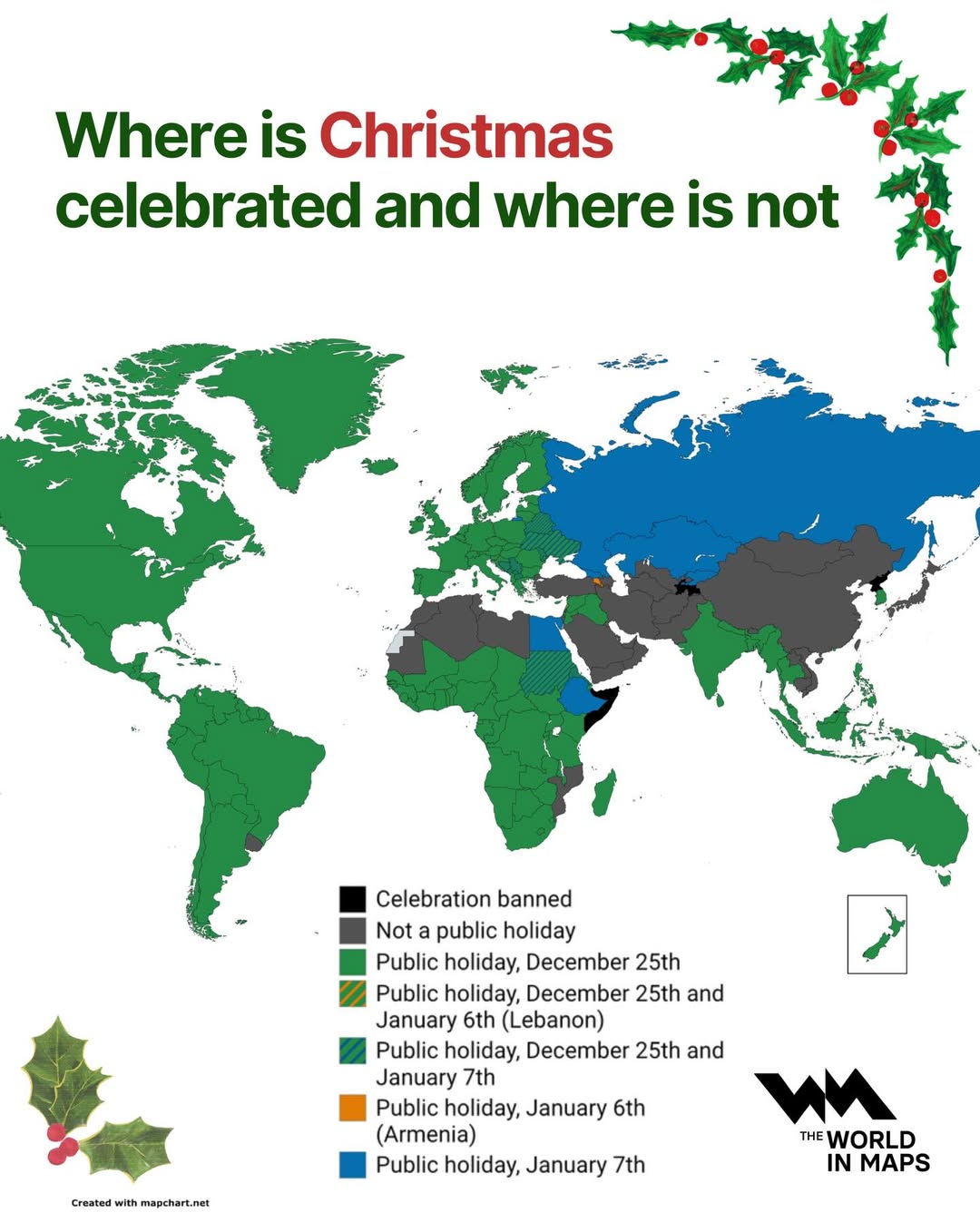 Christmas celebration around the world