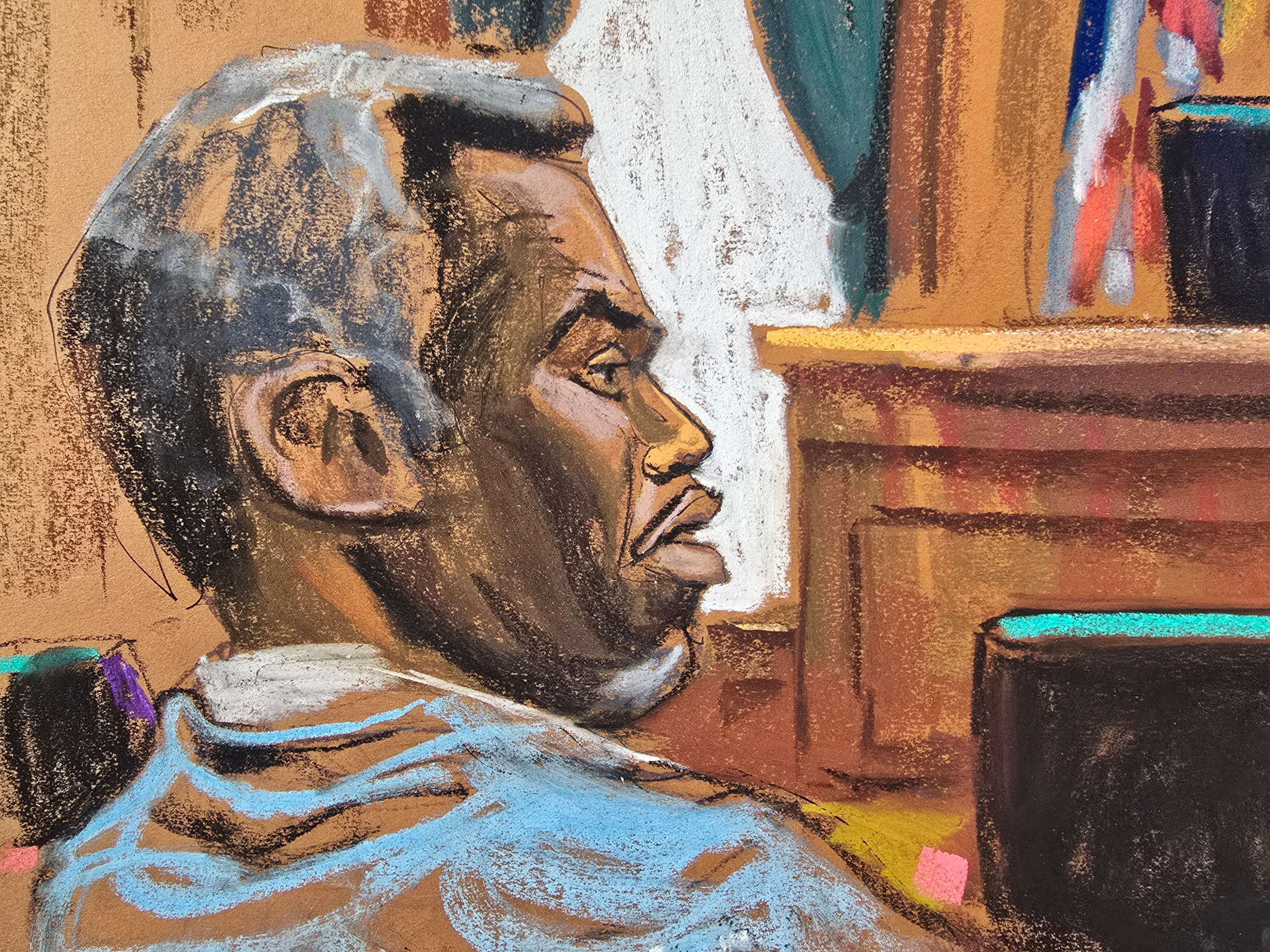 Sean "Diddy" Combs attends trial in New York federal court