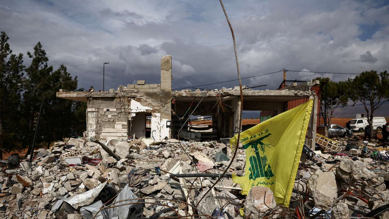 FILE PHOTO: Aftermath of Israeli strikes in Chaat