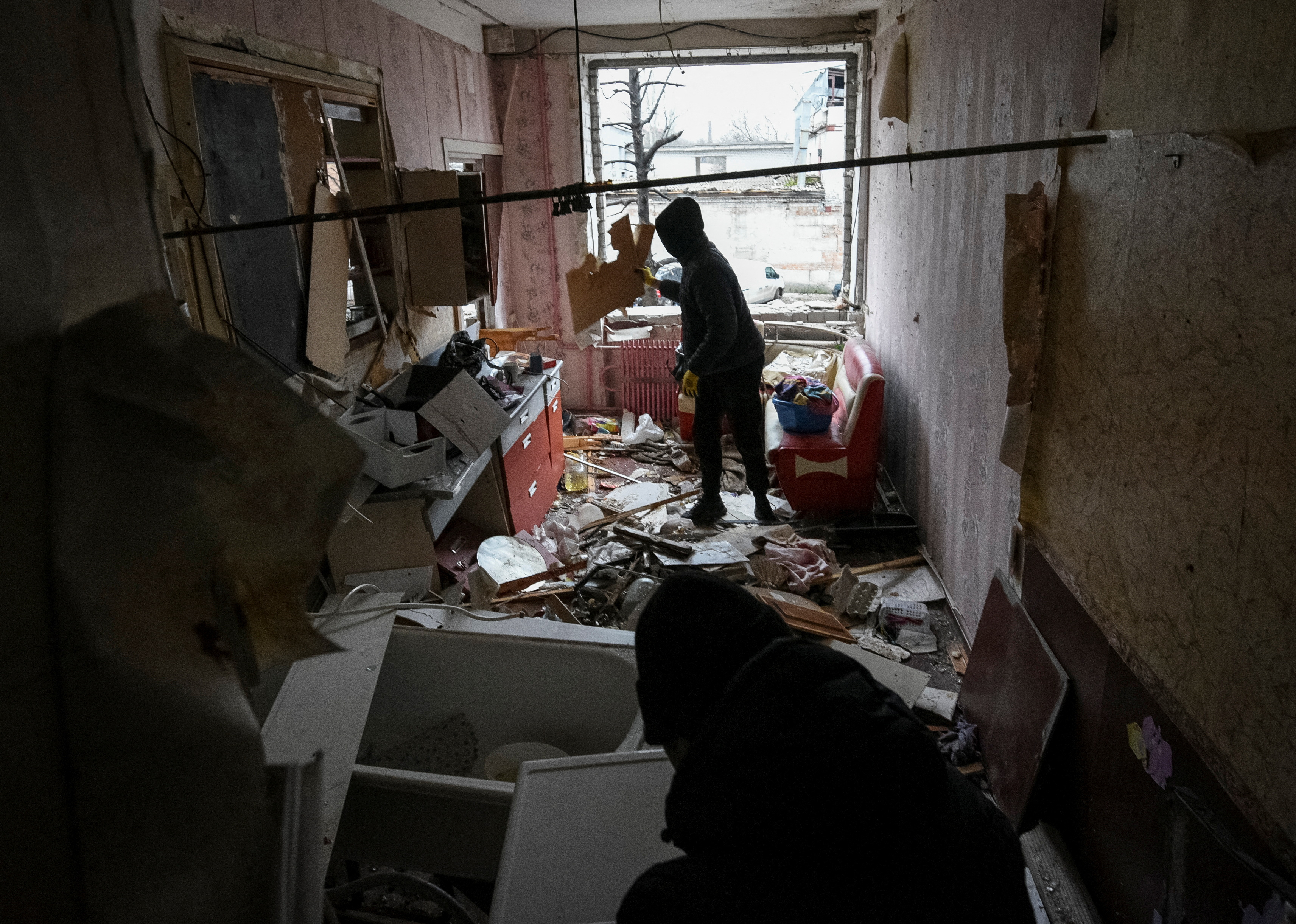 Aftermath of a Russian drone attack in Dnipro