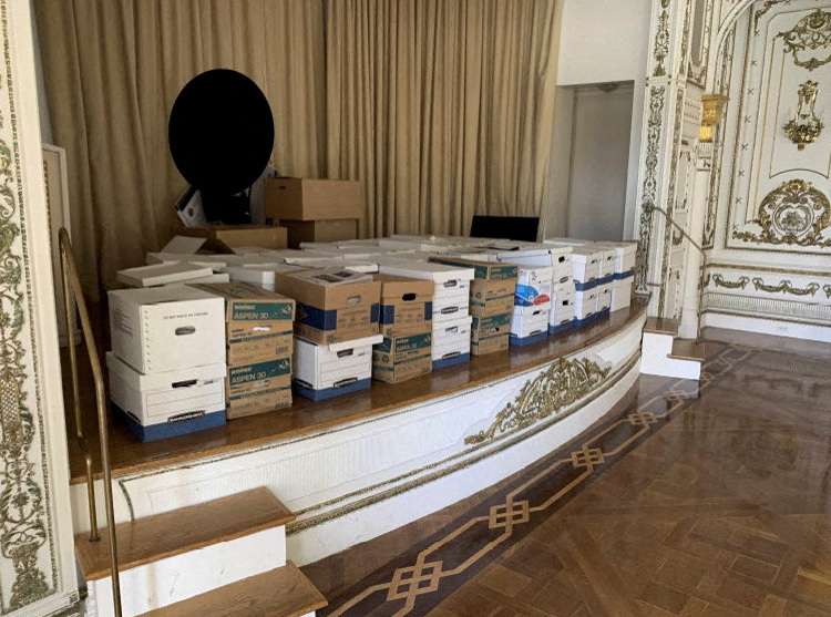 FILE PHOTO: The charging document against former President Donald Trump is seen in Washington