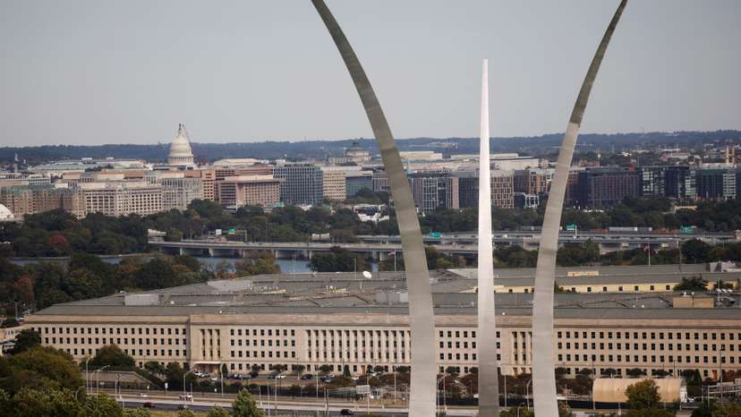 The Pentagon building is seen in Arlington, Virginia, U.S.