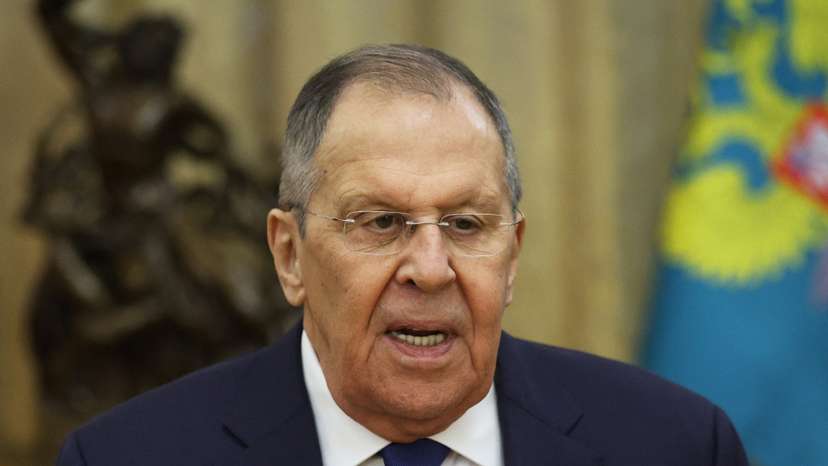 Russian Foreign Minister Sergei Lavrov attends a meeting in Moscow, Russia