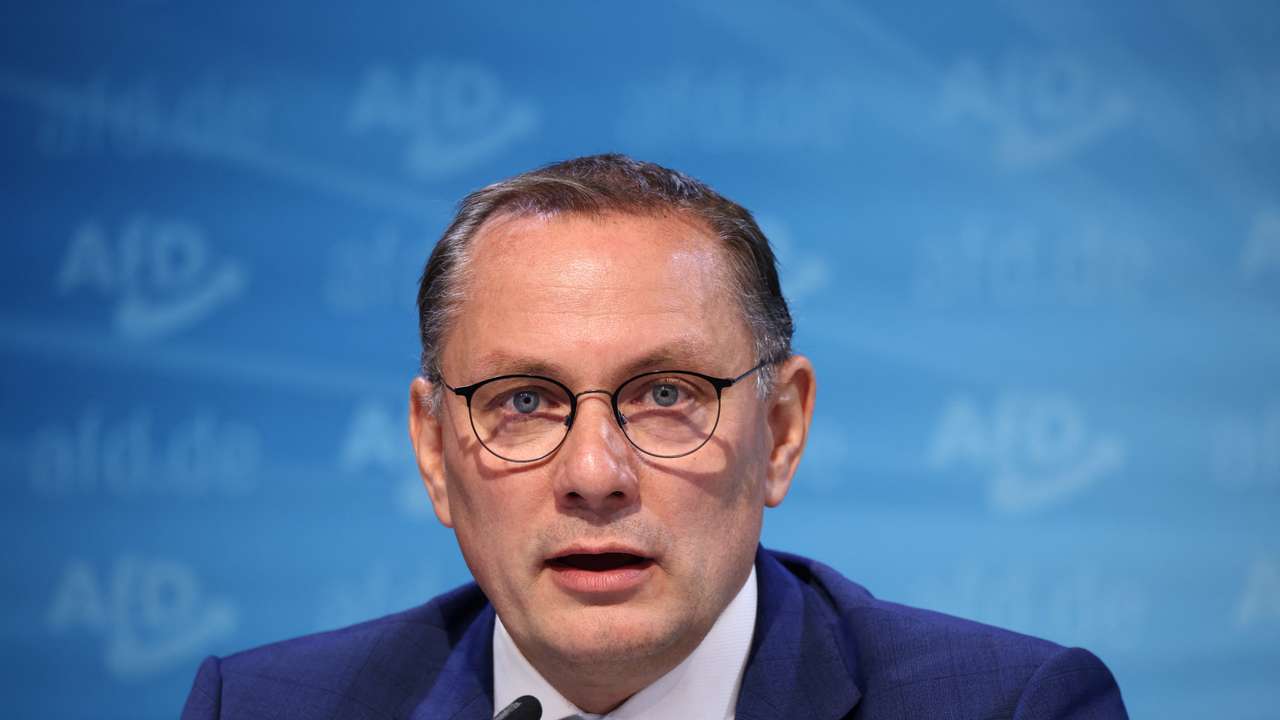 AFD press conference after Brandenburg elections