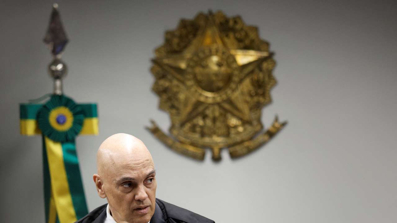Judge Alexandre de Moraes attends a session of the trial for the murder of activist and Rio de Janeiro councilwoman Marielle Franco, in Brasilia