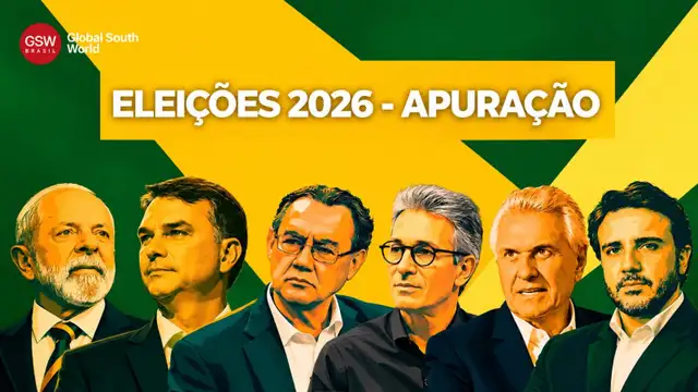 Ilustração para apuração dos votos com os seis principais candidatos