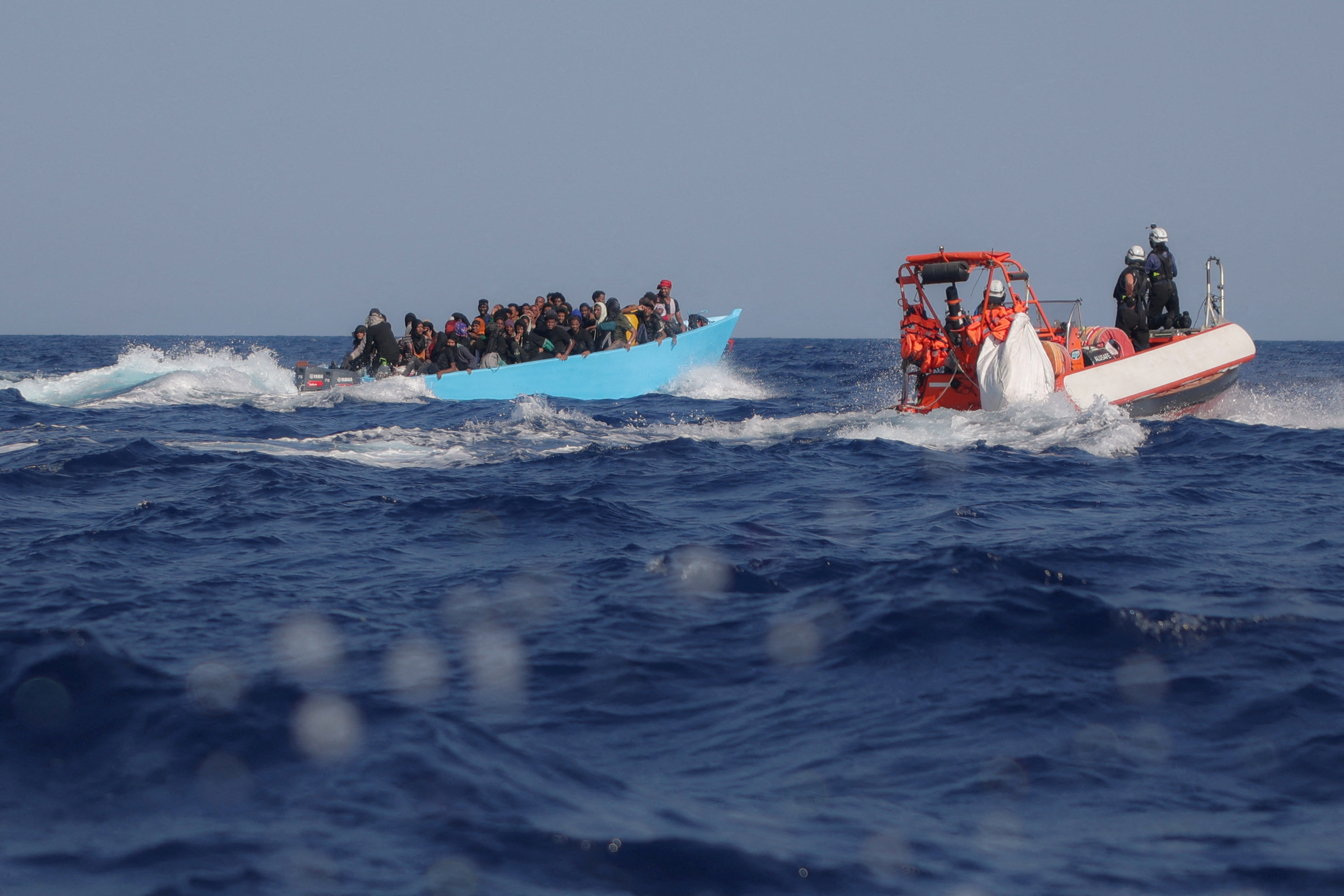 FILE PHOTO: Sea-Watch 5 migrant search and rescue ship rescues migrants in the SAR zone, off Libya