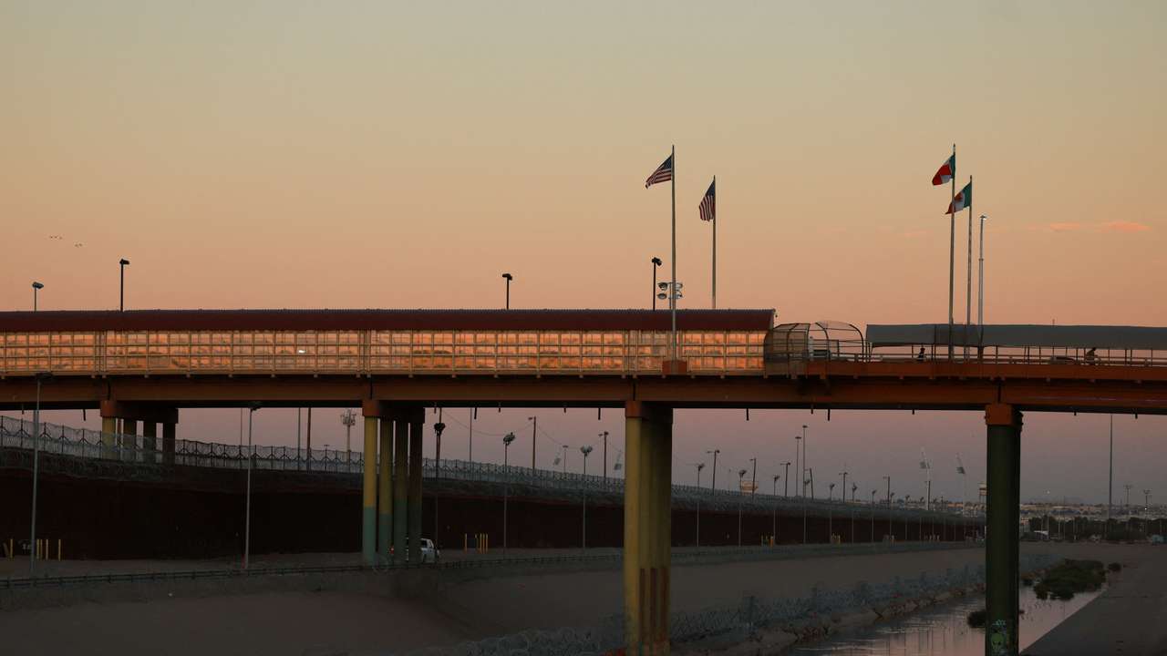 A general view shows the Rio Bravo river, the border between Mexico and the United States, as seen from Ciudad Juarez