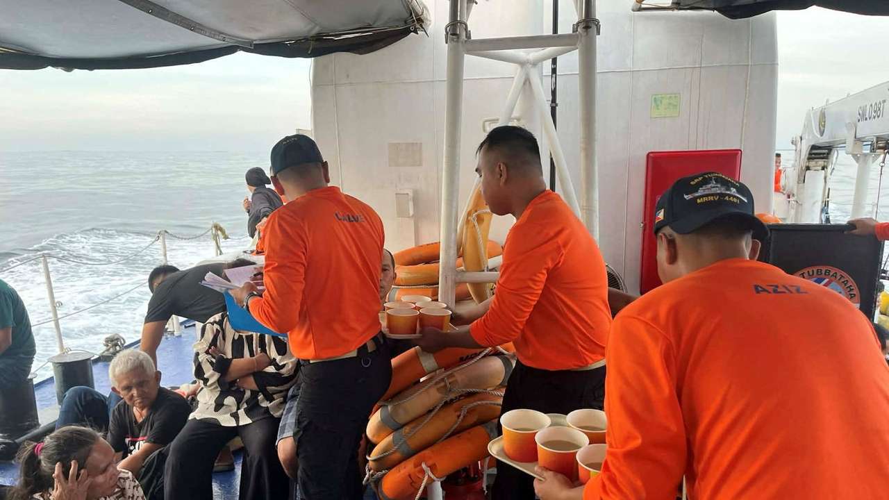 A ferry capsizes off southern Philippines