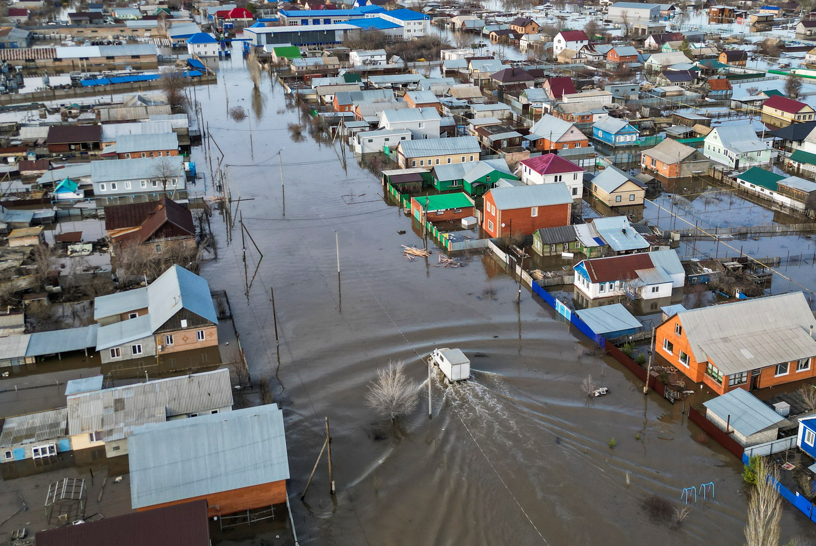 Flooding in Orenburg region