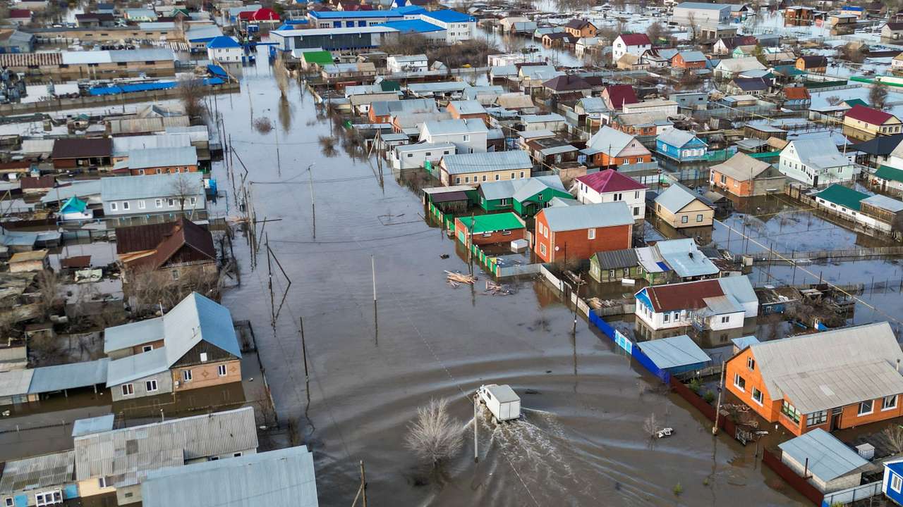 Flooding in Orenburg region