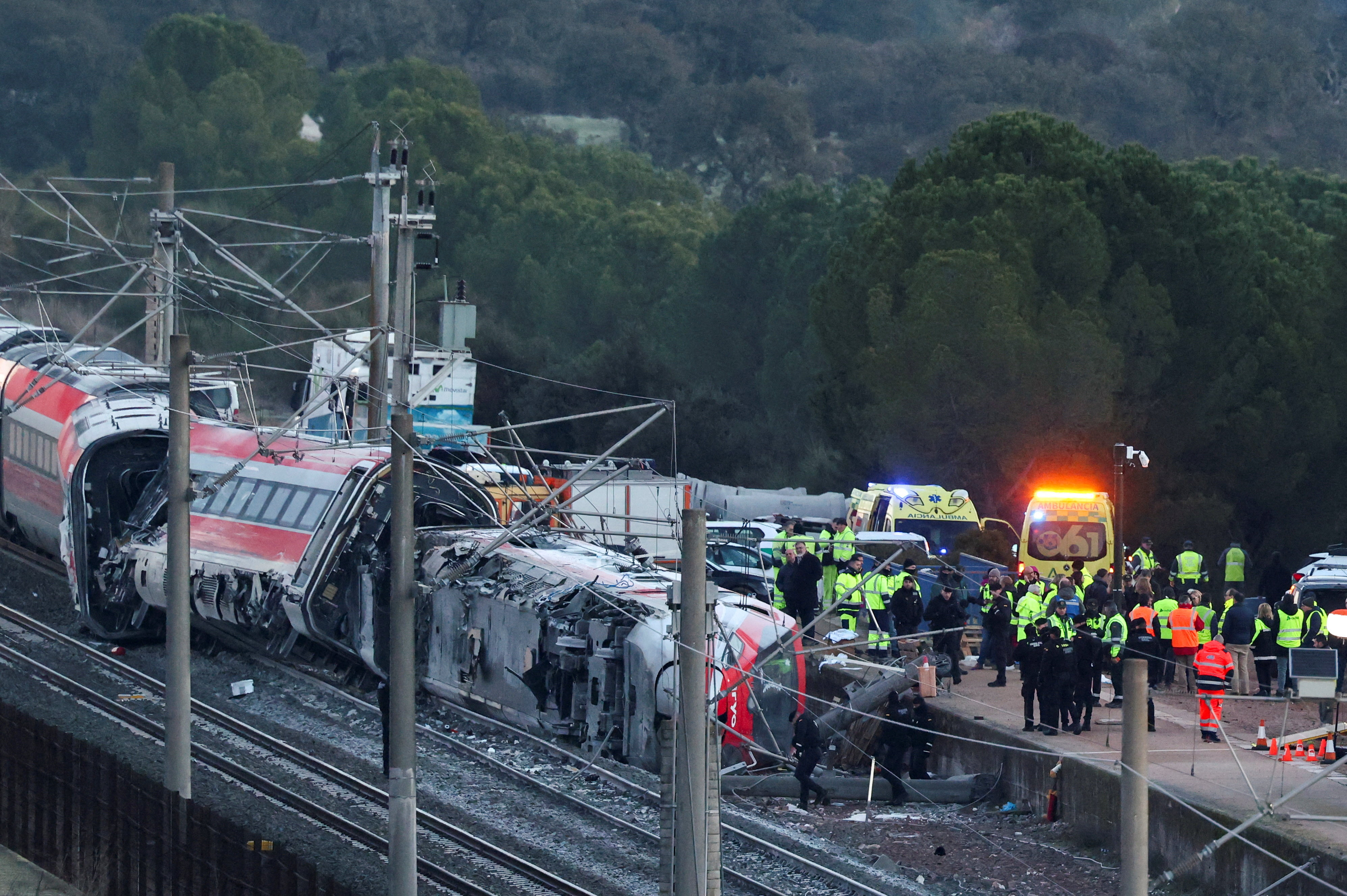 Two high-speed trains derail in Spain