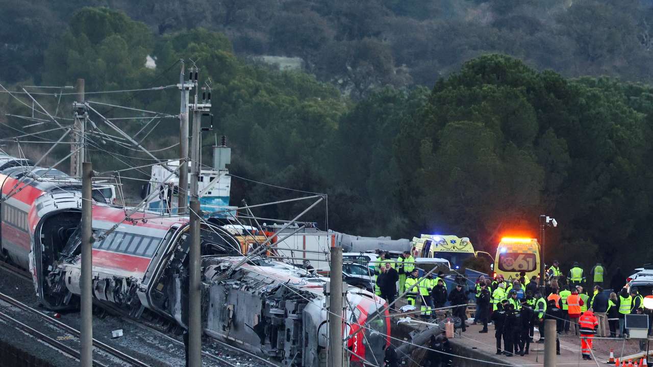 Two high-speed trains derail in Spain