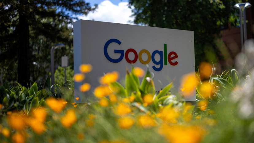 FILE PHOTO: A Google logo is seen at a company research facility in Mountain View, California
