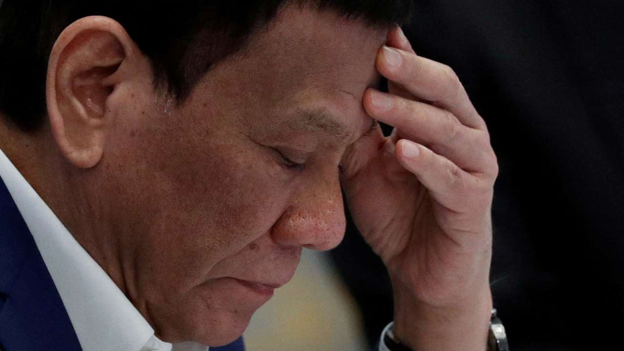 FILE PHOTO: Philippine President Rodrigo Duterte attends a plenary session during the 34th ASEAN Summit in Bangkok