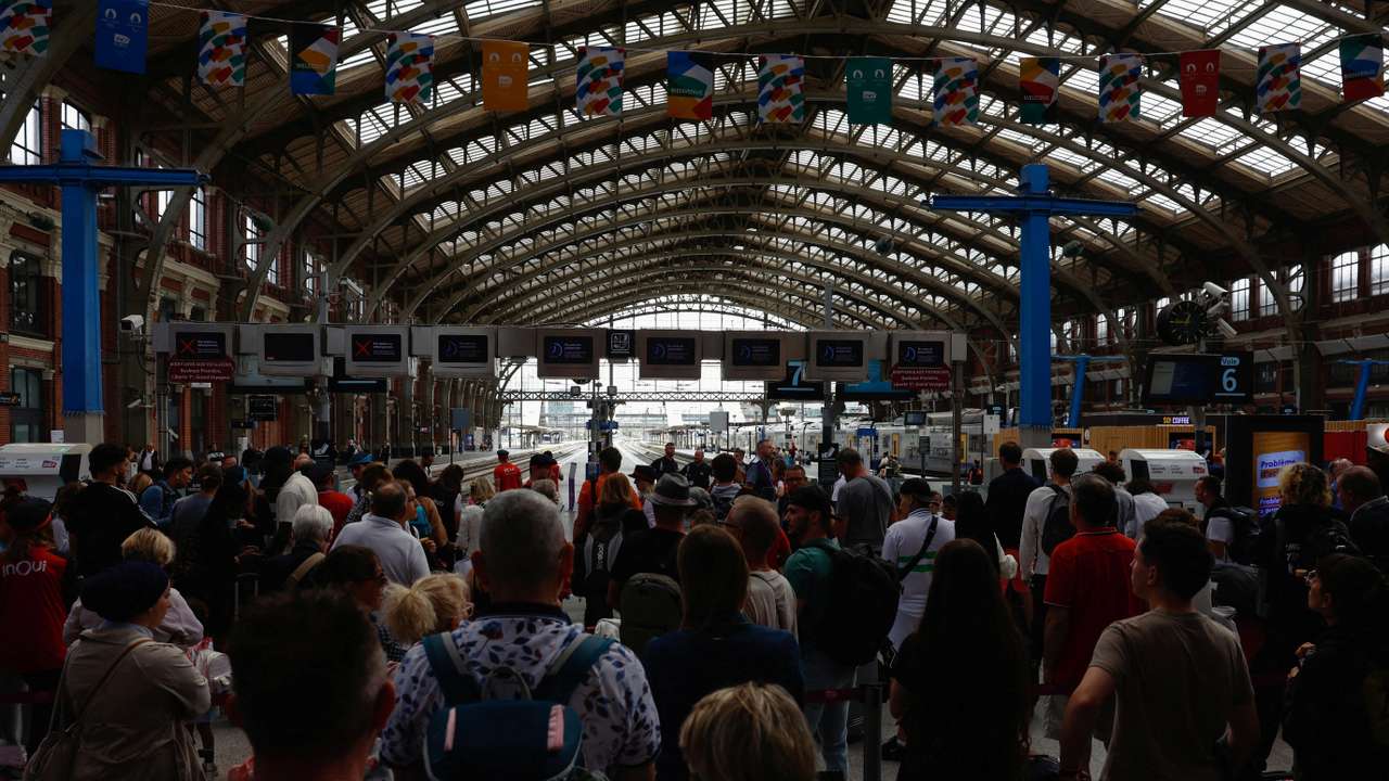 FILE PHOTO: Arsonists attack French railways ahead of Paris 2024 Olympics opening ceremony