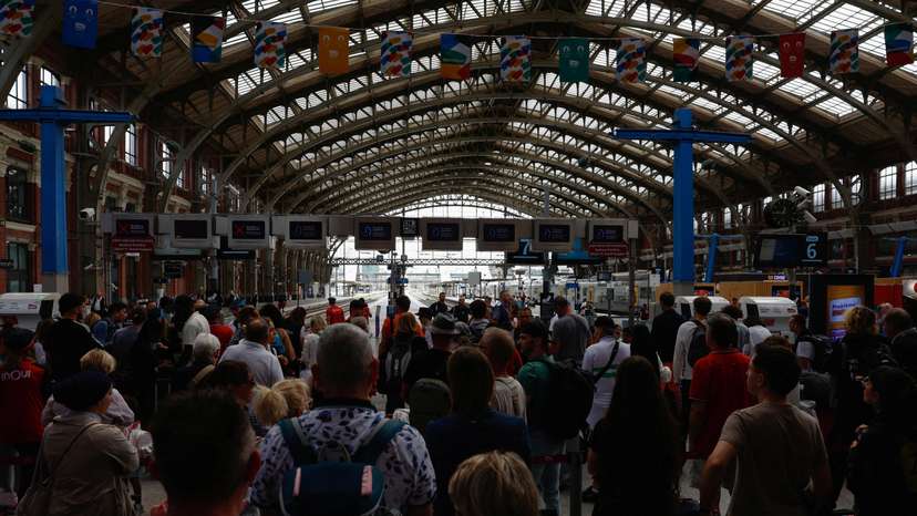 FILE PHOTO: Arsonists attack French railways ahead of Paris 2024 Olympics opening ceremony