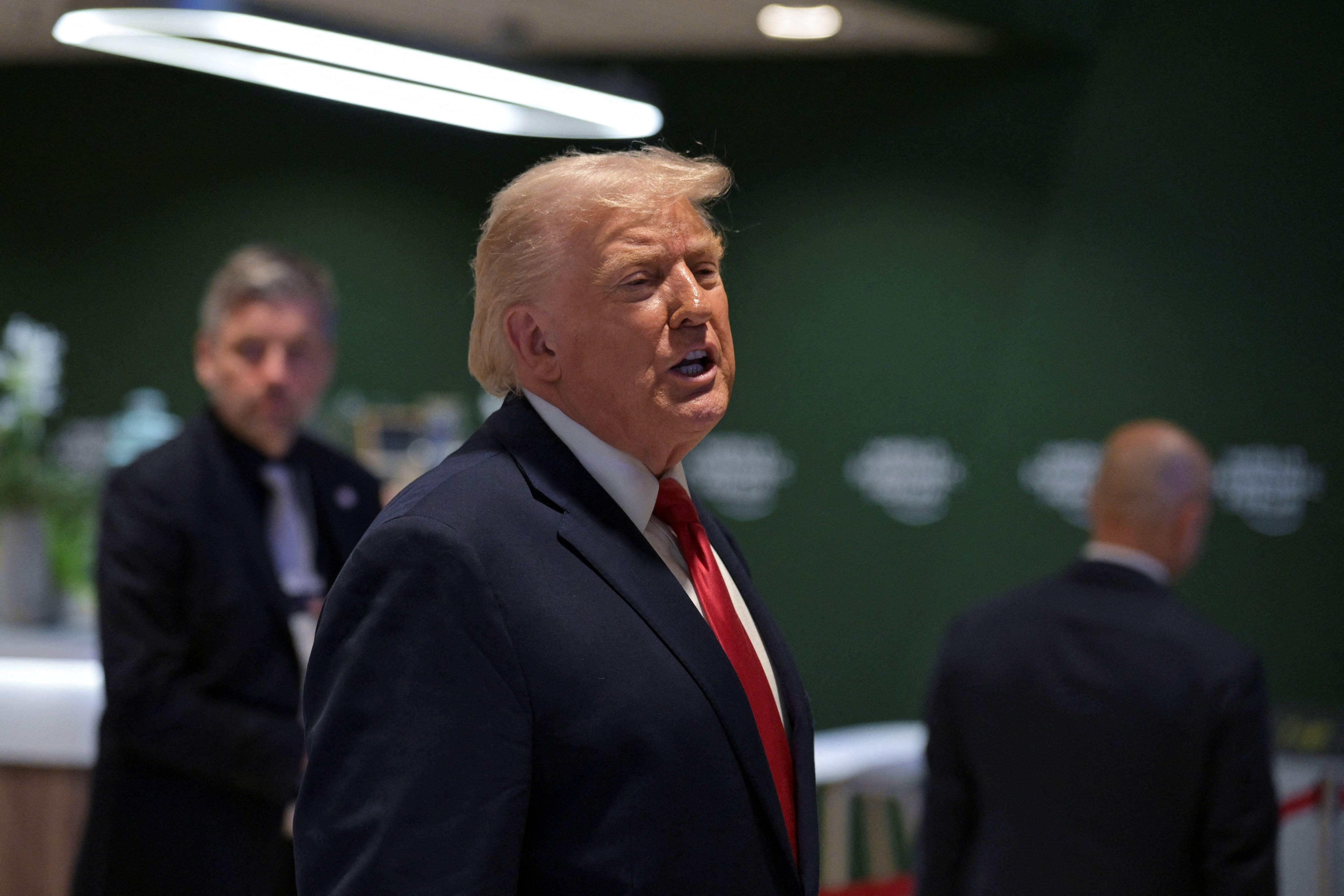 U.S. President Donald Trump attends the World Economic Forum in Davos