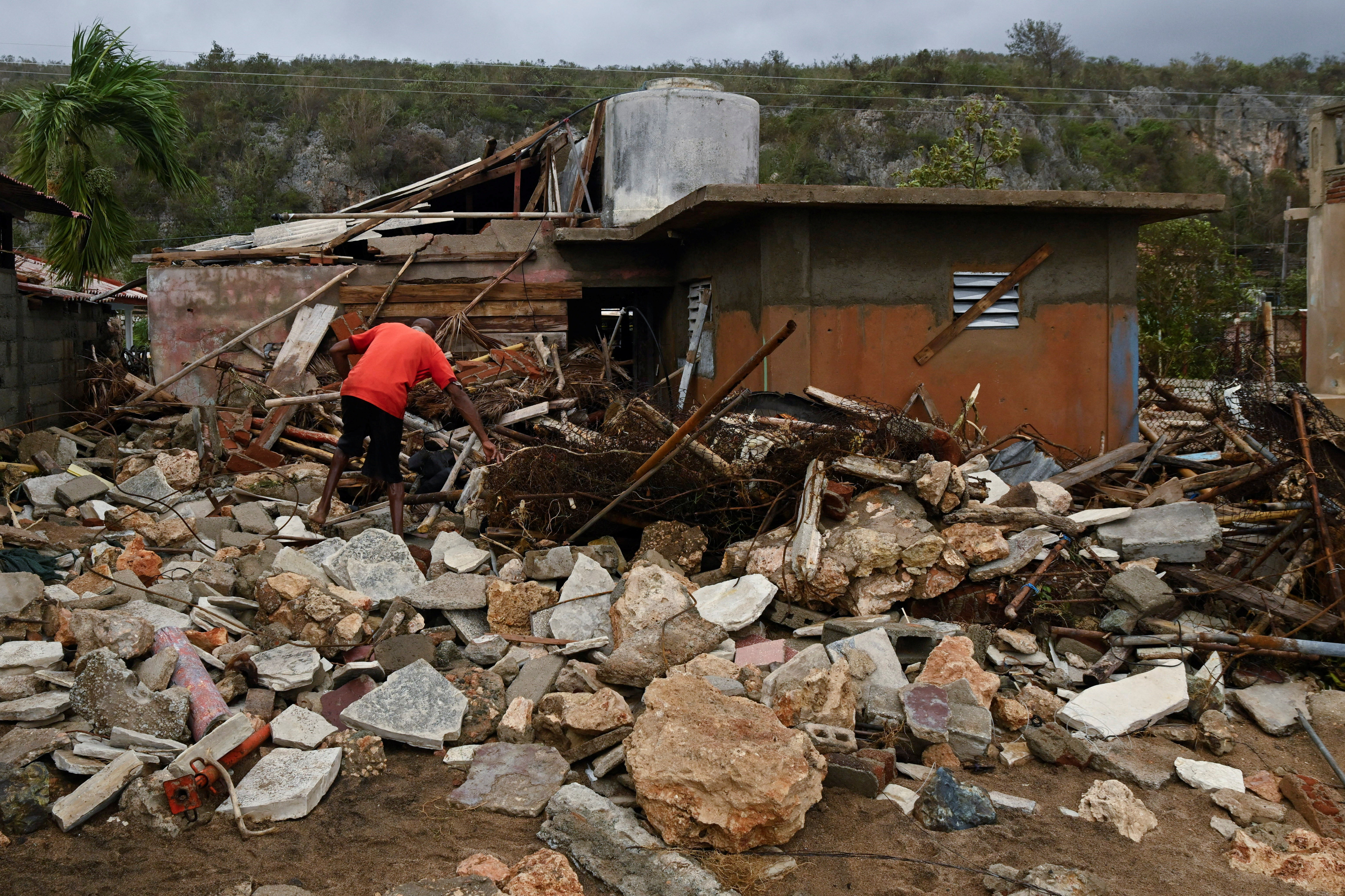 Aftermath of Hurricane Melissa in Santiago