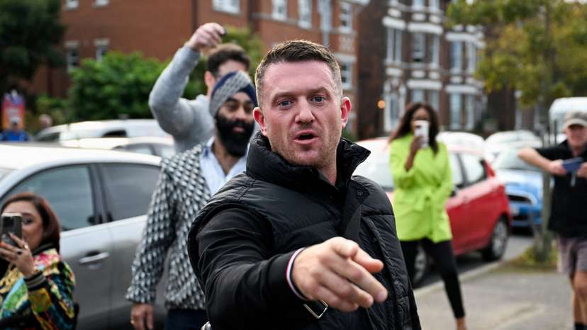 FILE PHOTO: Anti-immigration activist Stephen Yaxley-Lennon, known as Tommy Robinson arrives at Folkestone Police Station