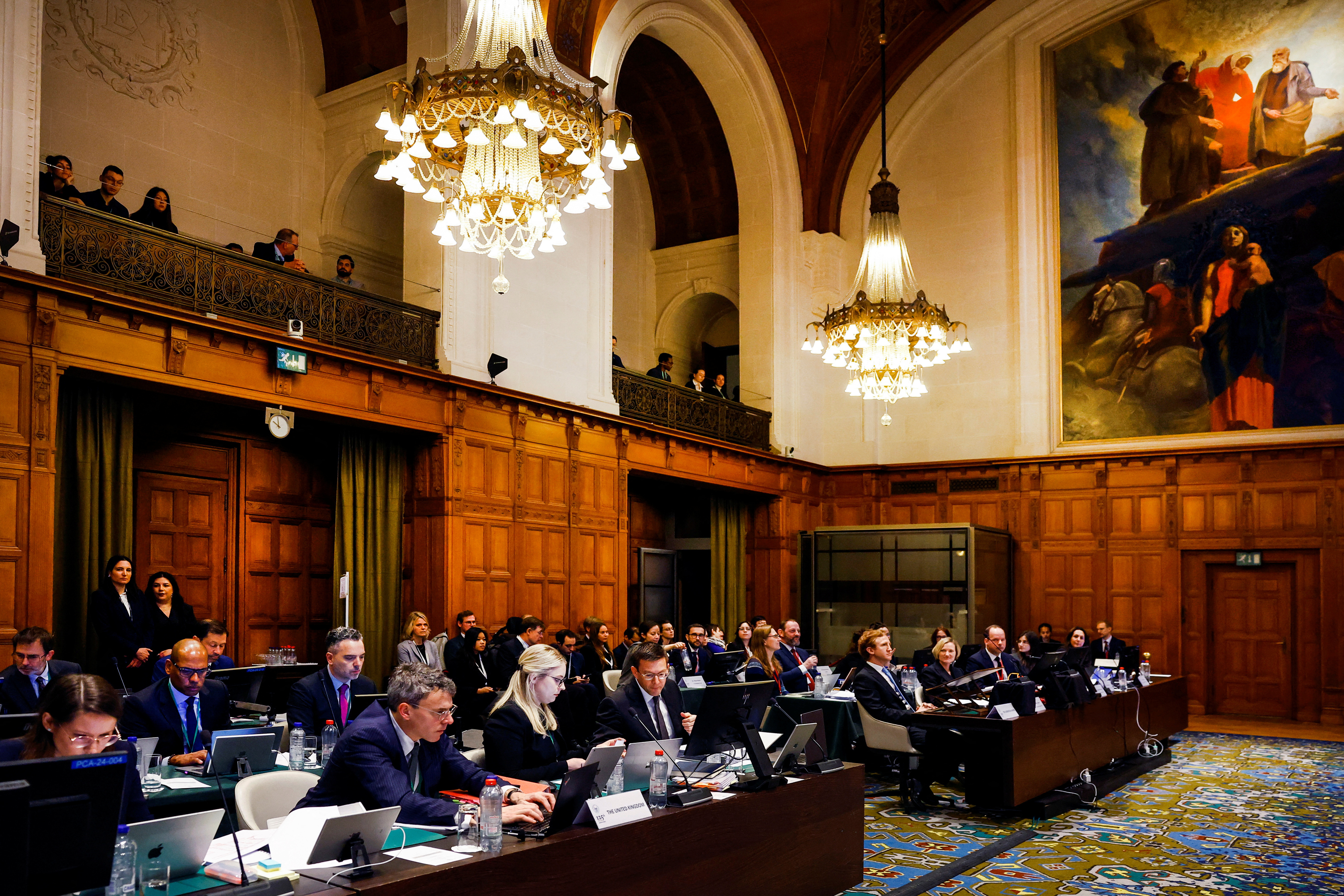 Britain and the European Union face a hearing at the Permanent Court of Arbitration in the first post-Brexit trade dispute that has gone to arbitration, in The Hague