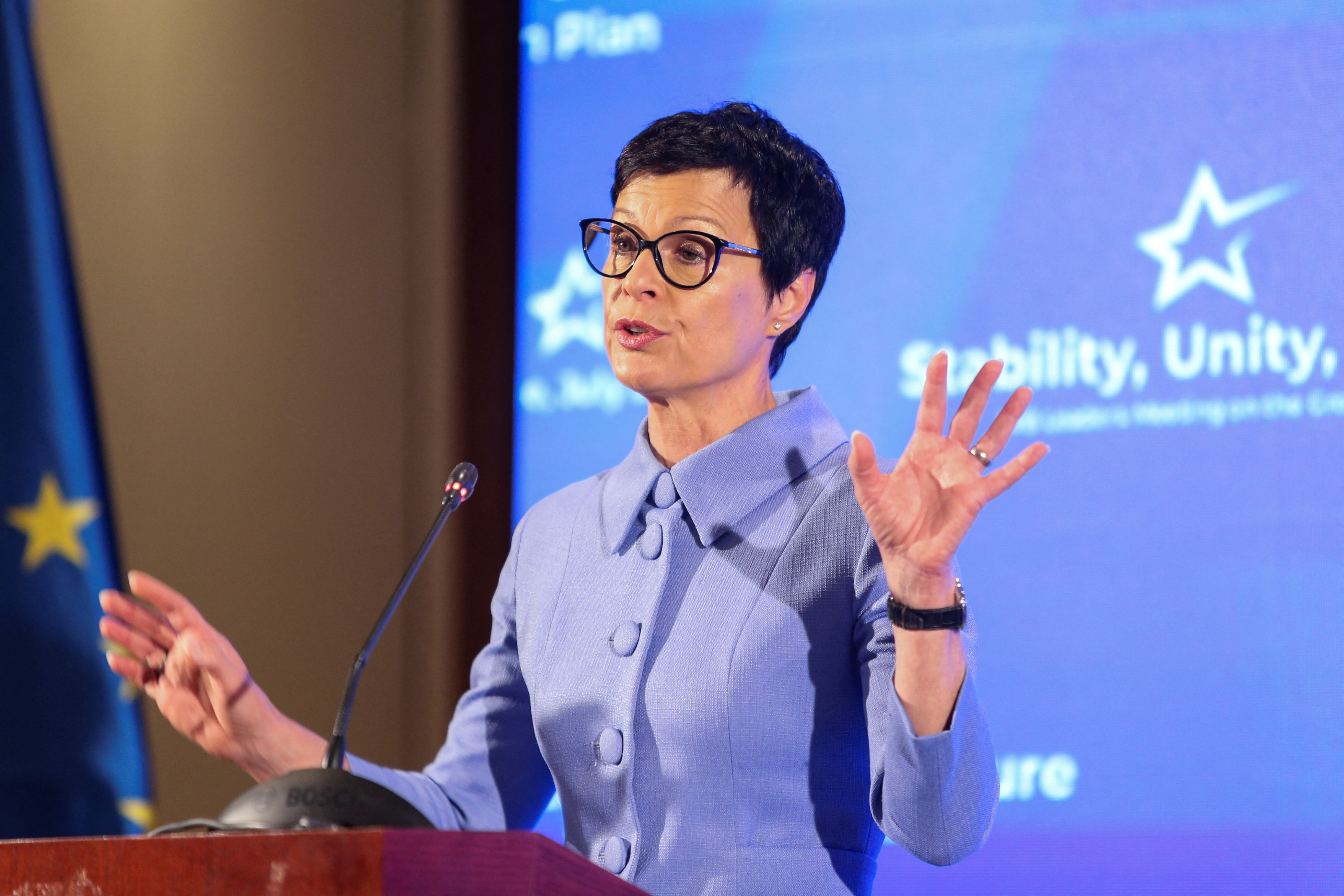 European Commissioner for Enlargement Marta Kos meets Western Balkan leaders in Skopje