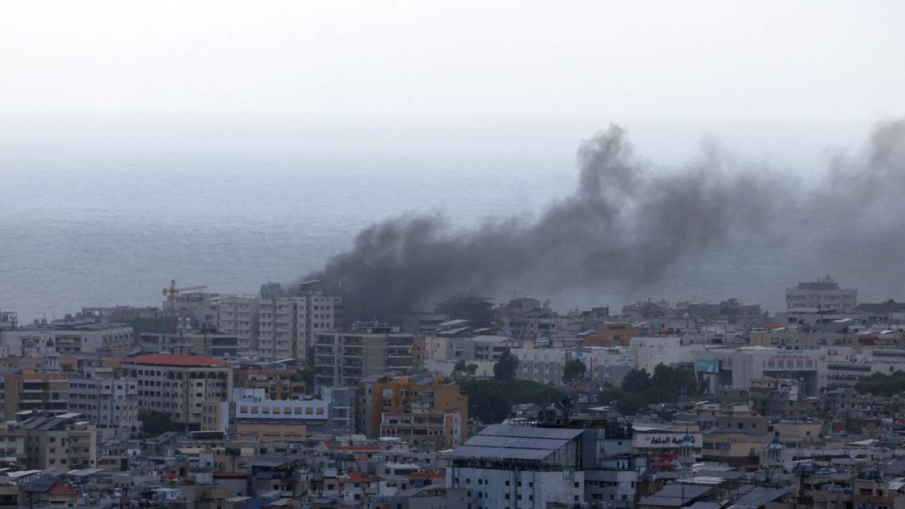 Smoke rises from Beirut southern suburbs