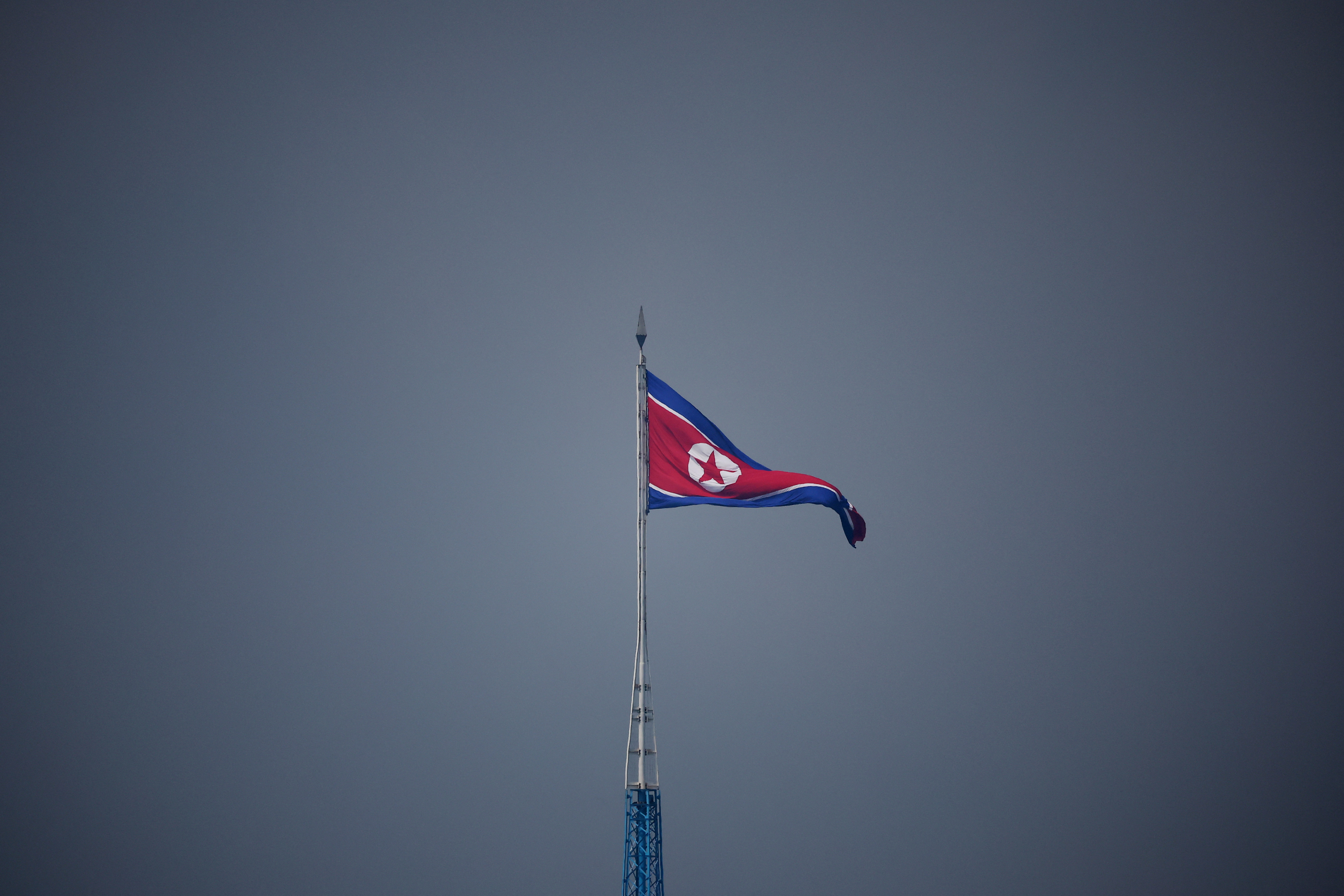 FILE PHOTO: The truce village of Panmunjom inside the demilitarized zone (DMZ) separating the two Koreas