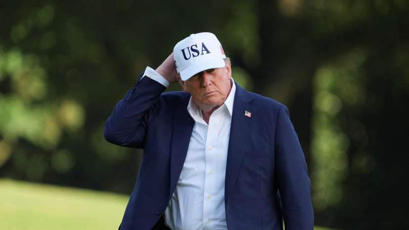 FILE PHOTO: U.S. President Donald Trump arrives at the White House in Washington