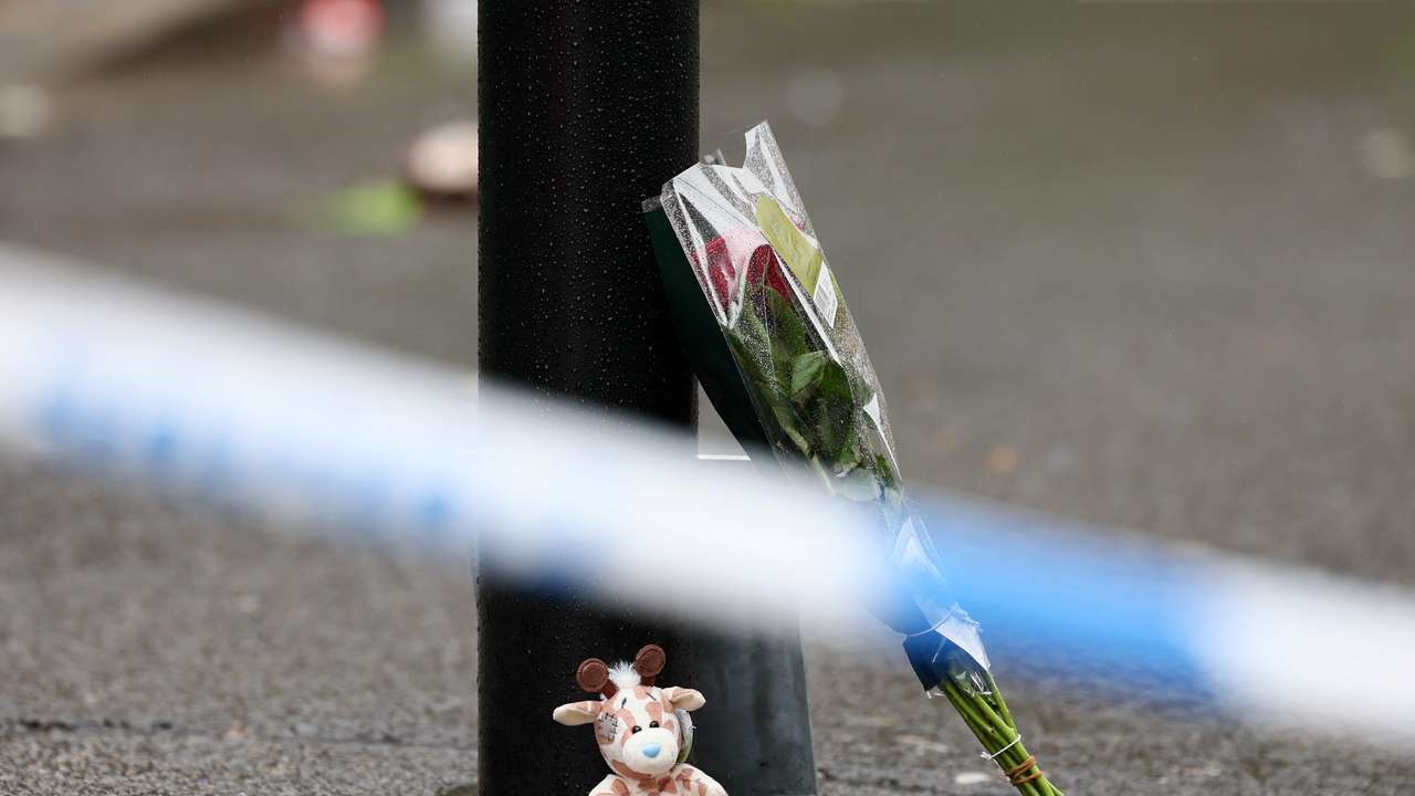 Aftermath of an incident where a car hit fans at the Liverpool parade