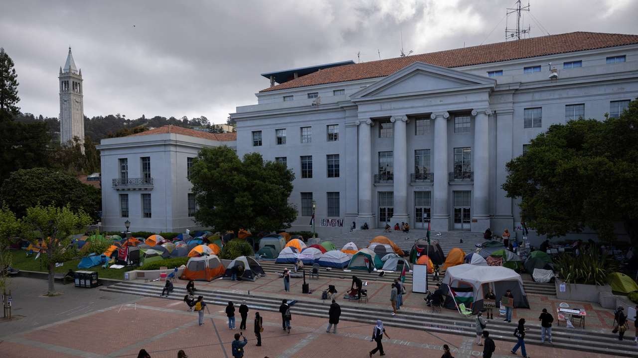 FILE PHOTO: Protests continue at a protest encampment in support of Palestinians at University of California, Berkeley