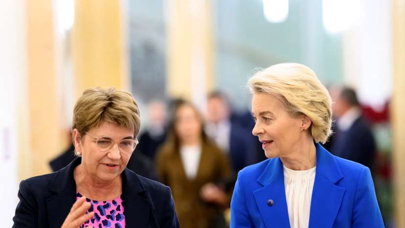 Swiss Confederation President Amherd meets European Commission President Leyen in Bern