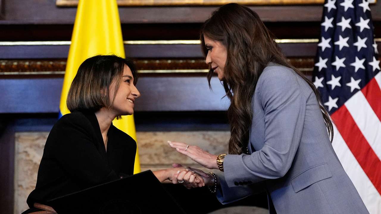 U.S. Homeland Security Secretary Kristi Noem visits Colombia